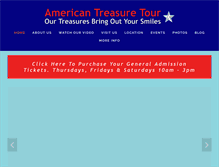 Tablet Screenshot of americantreasuretour.com